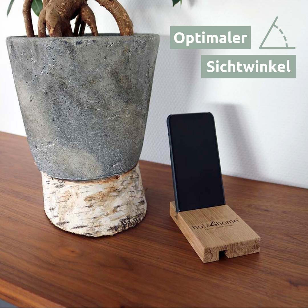 Mobile-Halter RACK aus Holz in natur