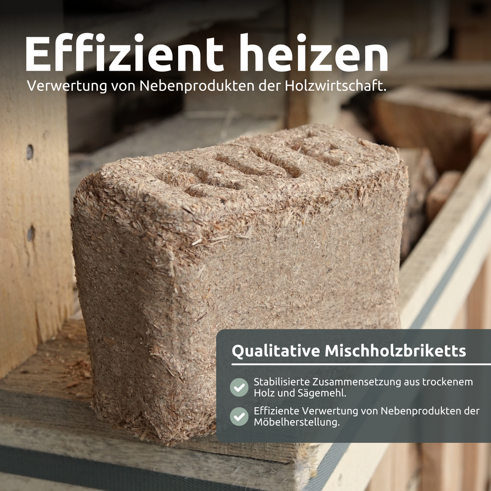 RUF - Holzbriketts Mischholz 960 kg