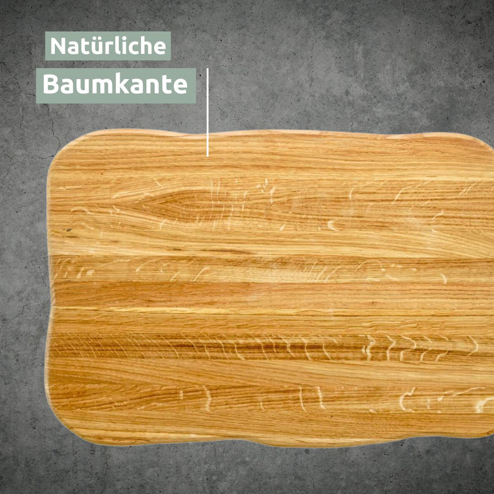 La Madera Schneidebrett Premium aus Eiche | Steakbrett | Küchenbrett von holz4home®