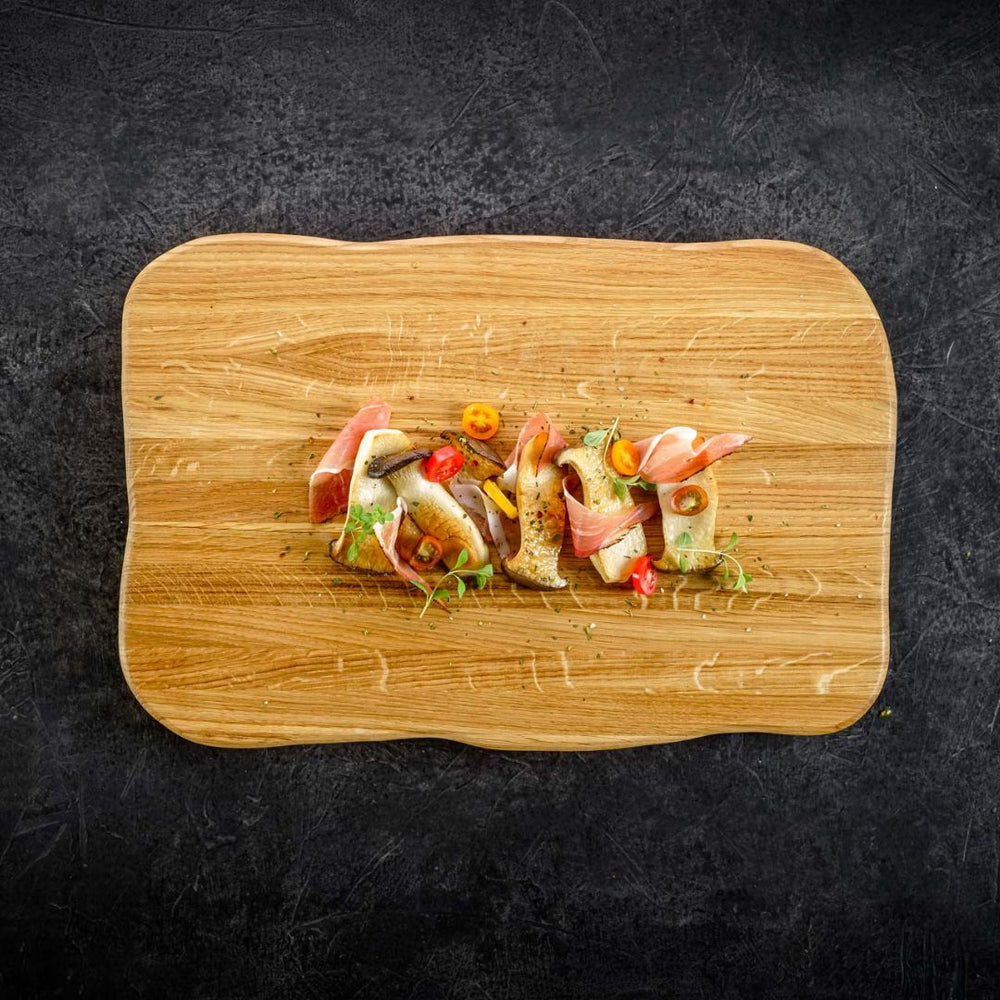 La Madera Schneidebrett Premium aus Eiche | Steakbrett | Küchenbrett von holz4home®