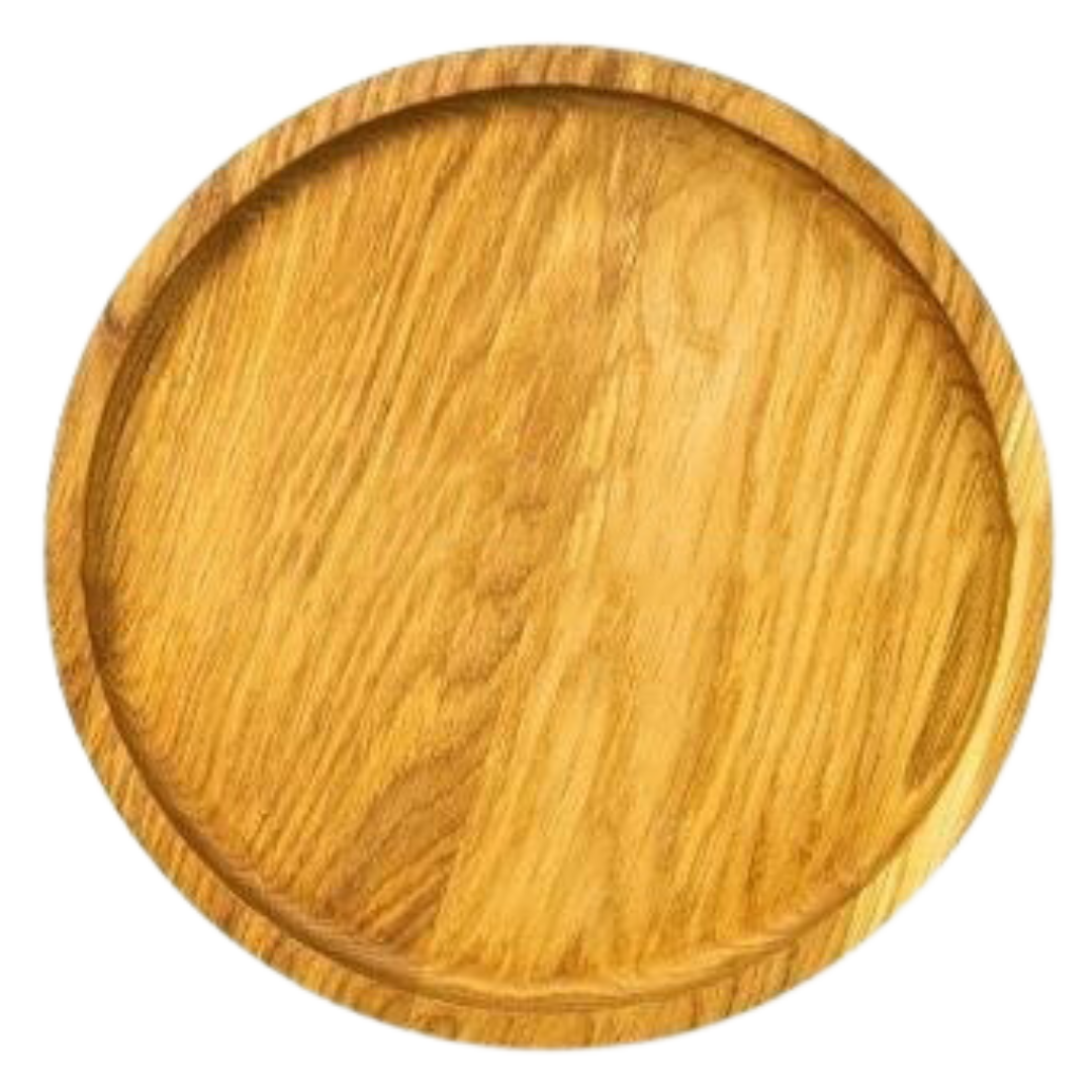 Dekotablett aus Holz mit Kante von holz4home®