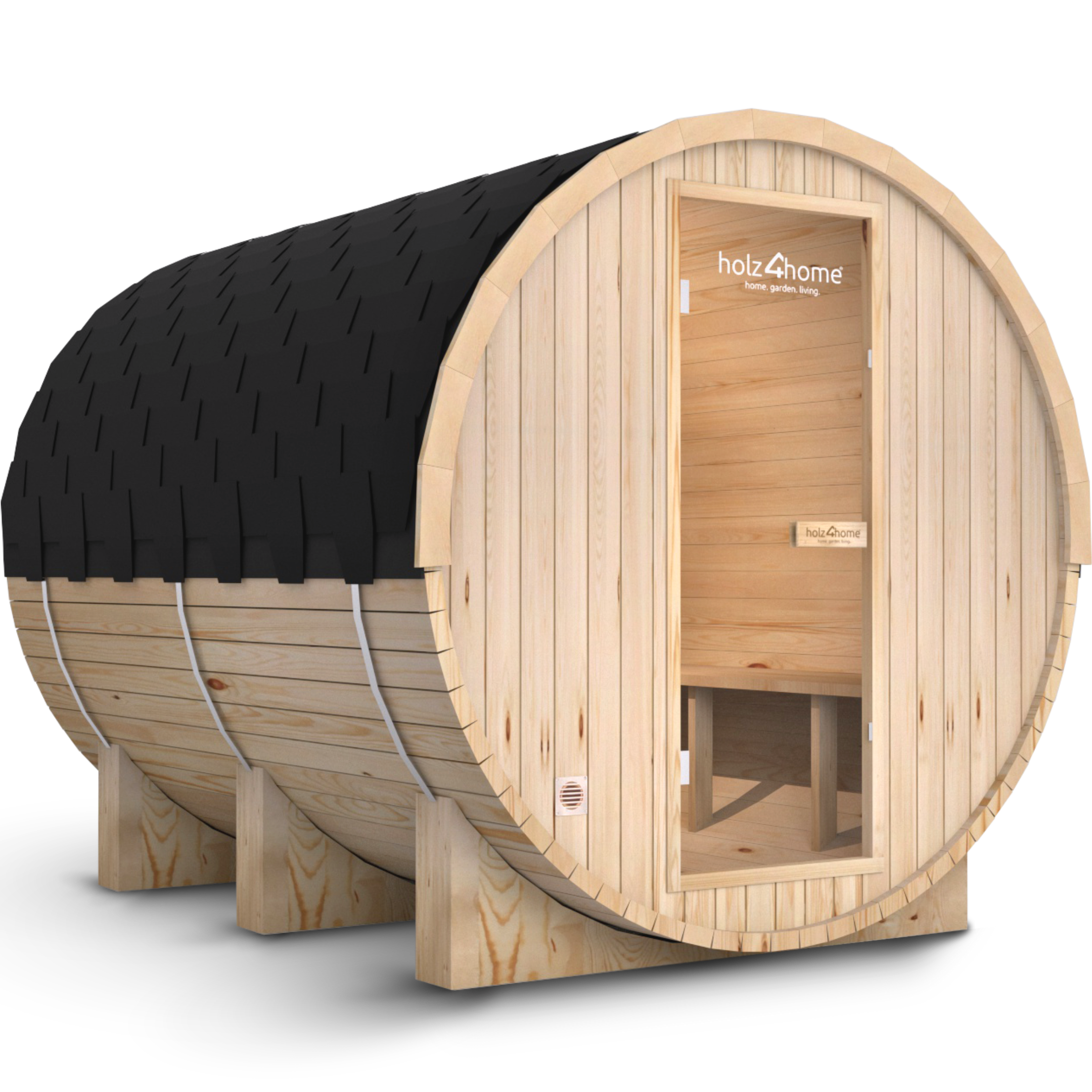 Fasssauna Pini wood Outdoor Sauna inkl. Ofen