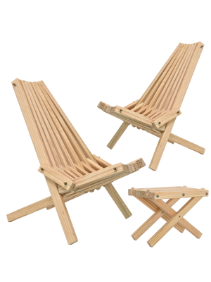 Skandinavische Gartenmöbel aus Kiefer