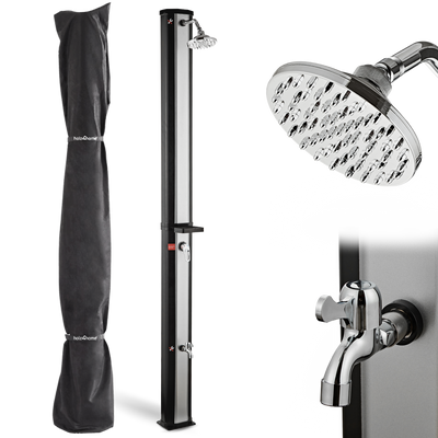 Outdoor Solardusche mit Wasserspeicher für Garten, Pool und Camping