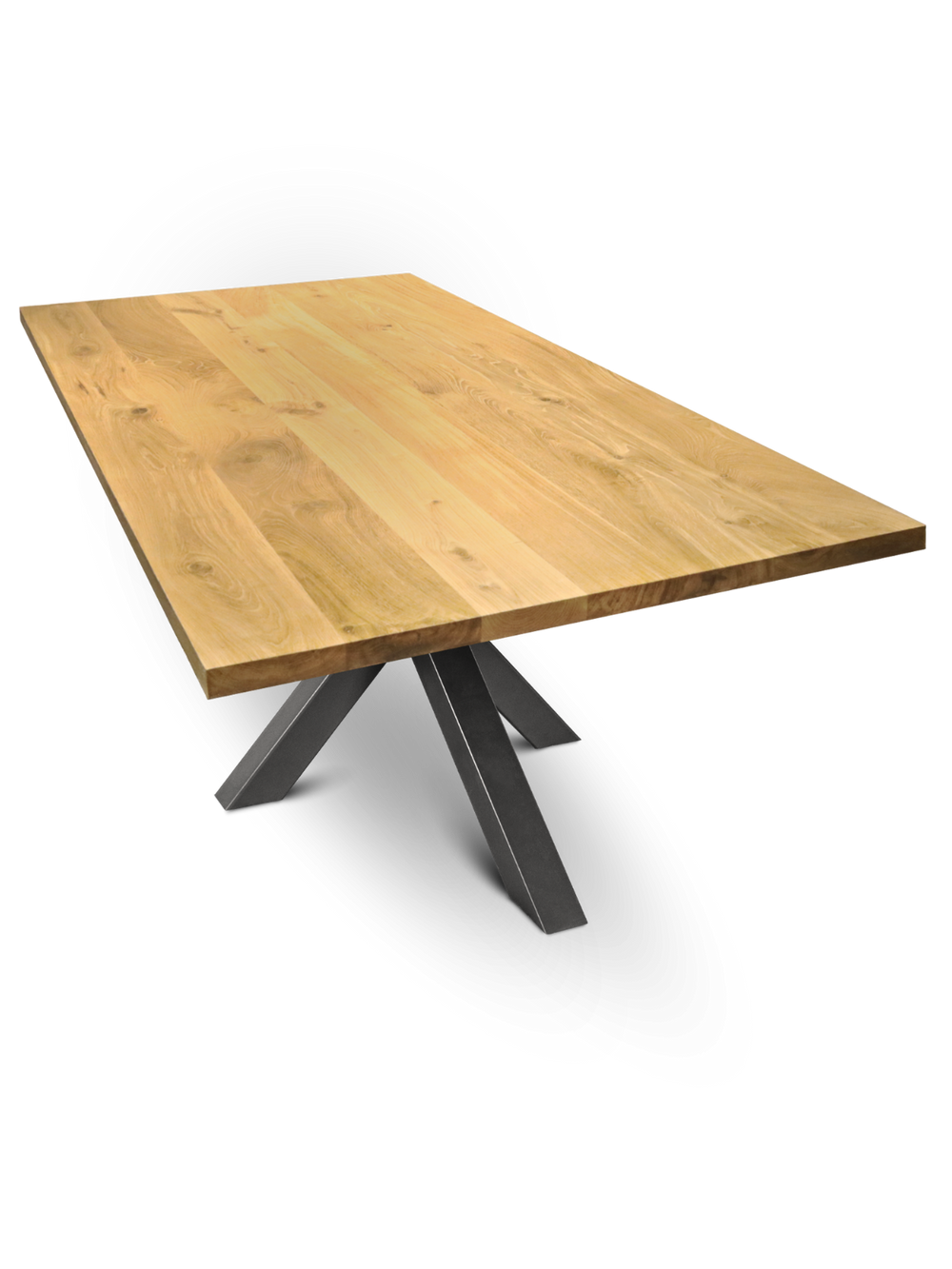 Massivholztisch 280cm x 100cm ohne Baumkante