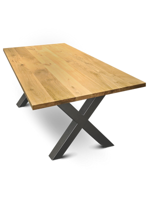 Massivholztisch 300cm x 100cm Hora X ohne Baumkante
